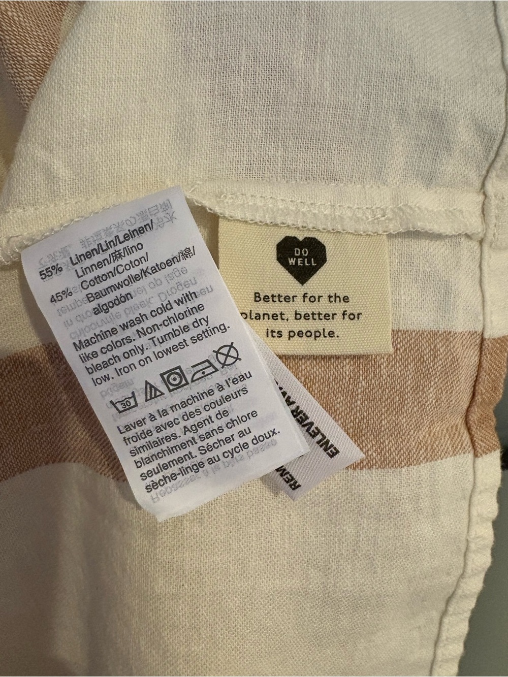 Madewell Striped Tiered Maxi Skirt in Cream and Tan - Picture 4 of 6